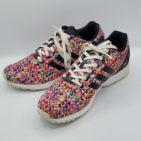 Adidas ZX Flux Multicolor Prism men's size 12 - Picture 4 of 9